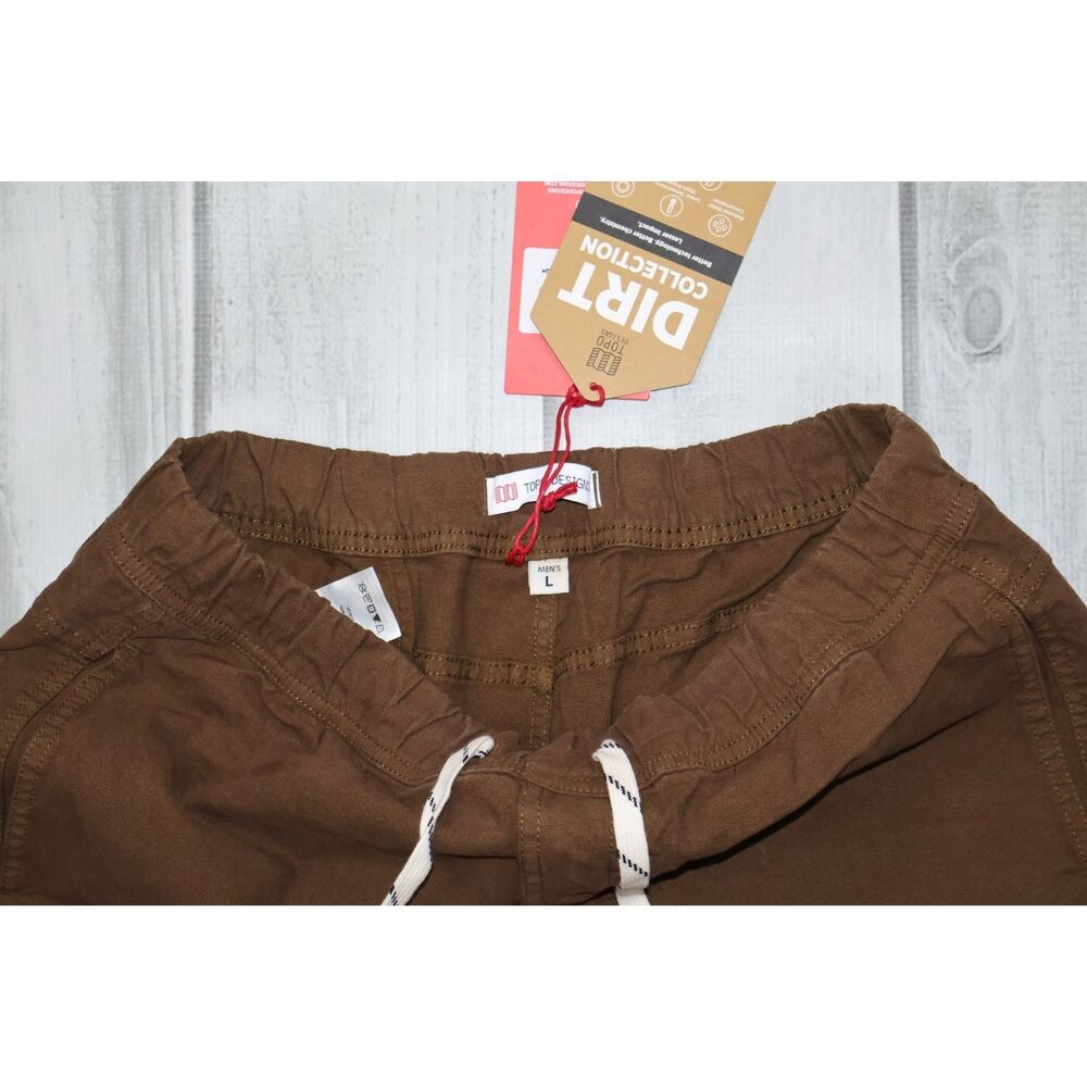 NEW Topo Designs Dirt Shorts Men’s L Organic Cotton Drawstrings Desert Palm - Picture 3 of 6